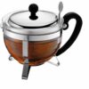 Teapot Bodum Grey 1 L Glass Stainless steel