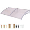 Plastic canopy in several sizes and colors-240x90 cm-white
