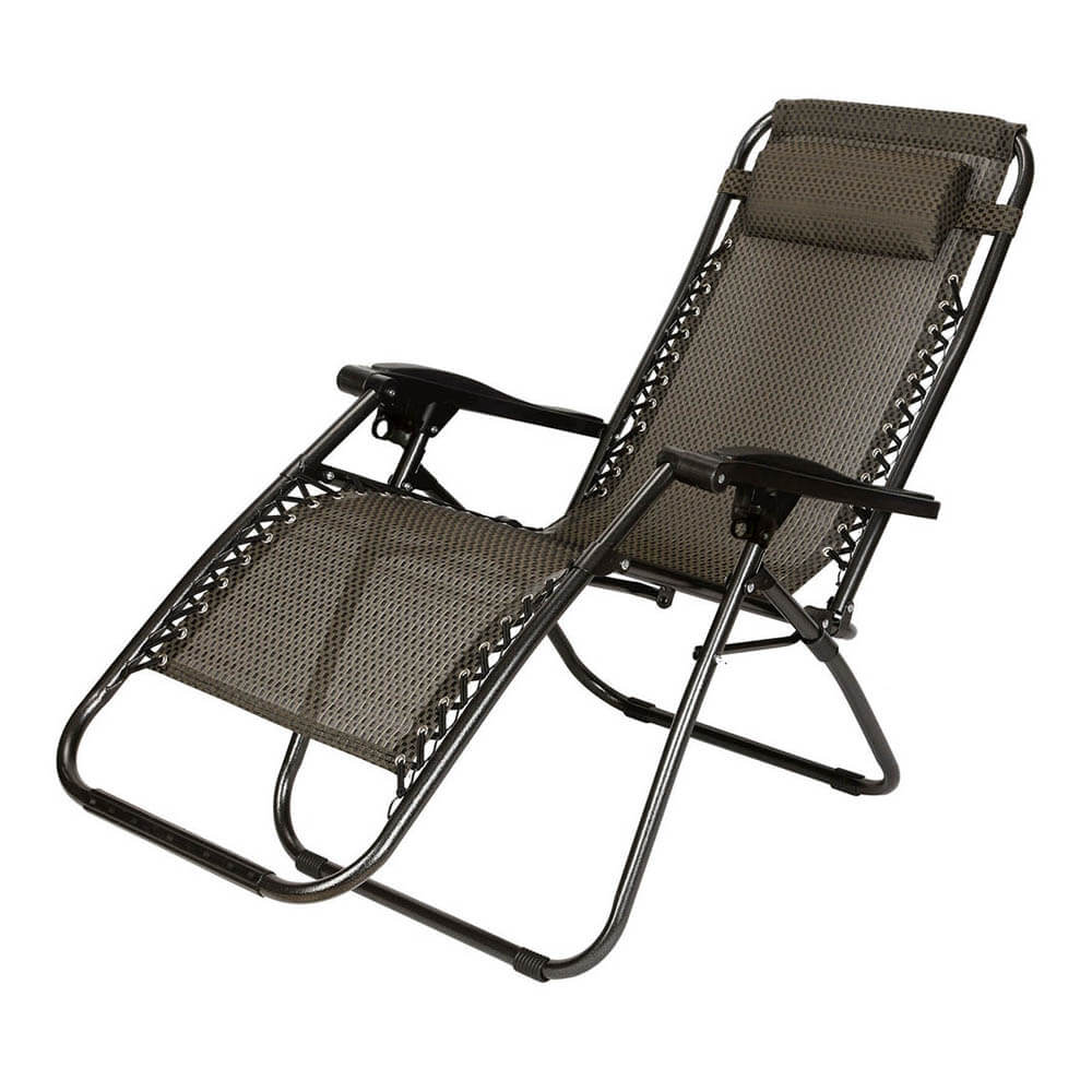 2 zero gravity garden chairs with table - Image 4