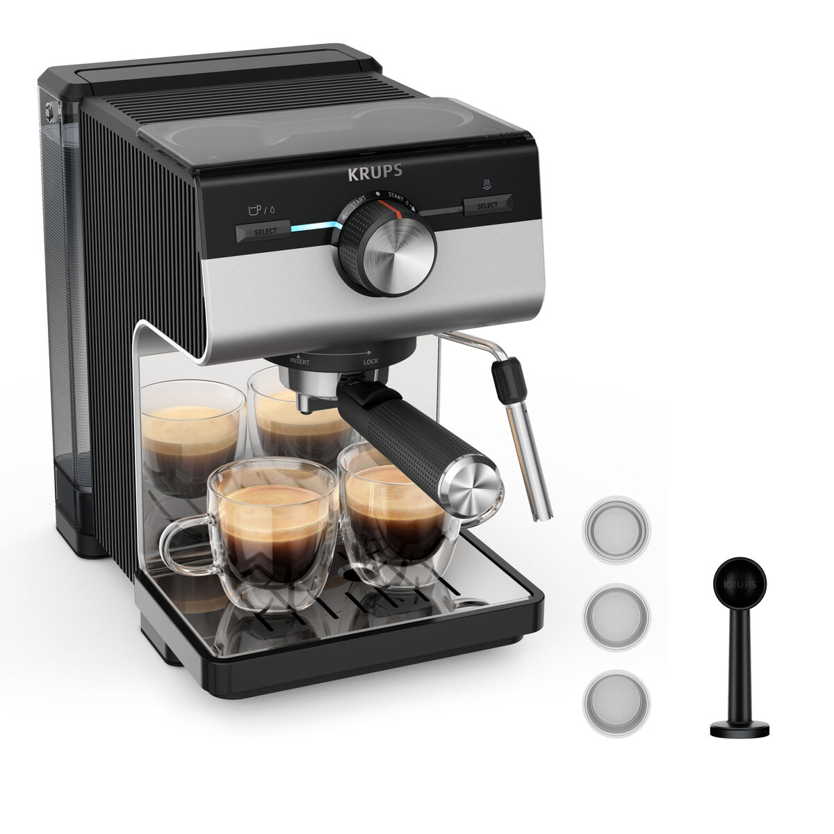 Express Manual Coffee Machine Krups XP384E10 50 W