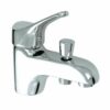 Tap mixer for shower Rousseau Edinburgh Grey Metal 16 x 12 x 21 cm