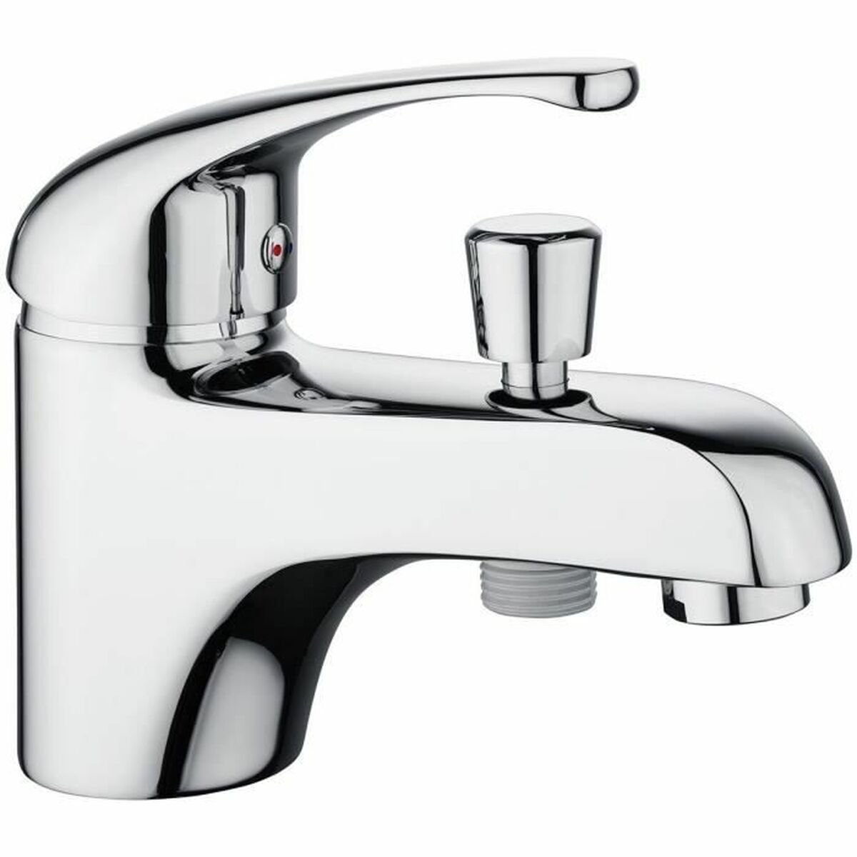 Tap mixer for shower Rousseau Fira White Chrome 12 x 14 x 21 cm