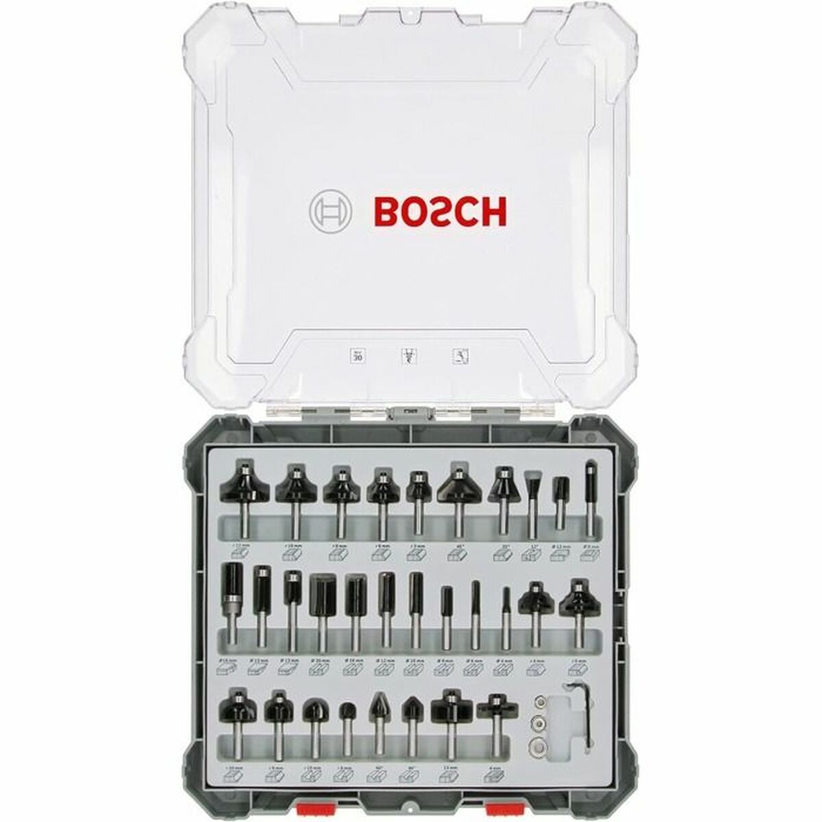 Multipurpose router bit set BOSCH 30 Pieces