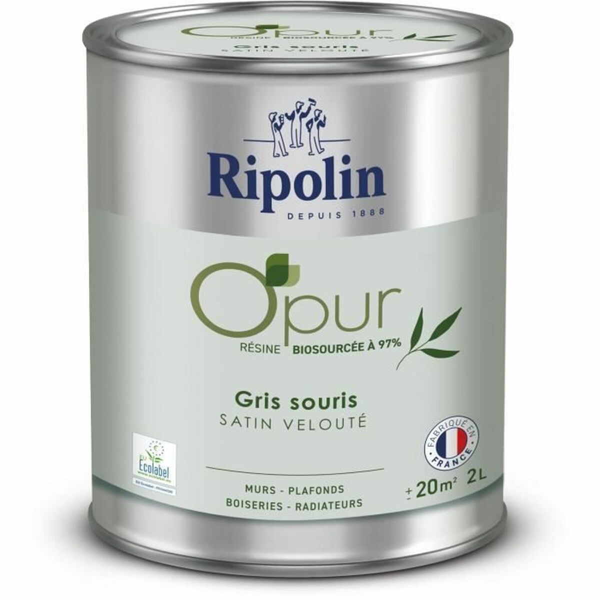 Primer Paint Ripolin Grey Satin finish 2 L