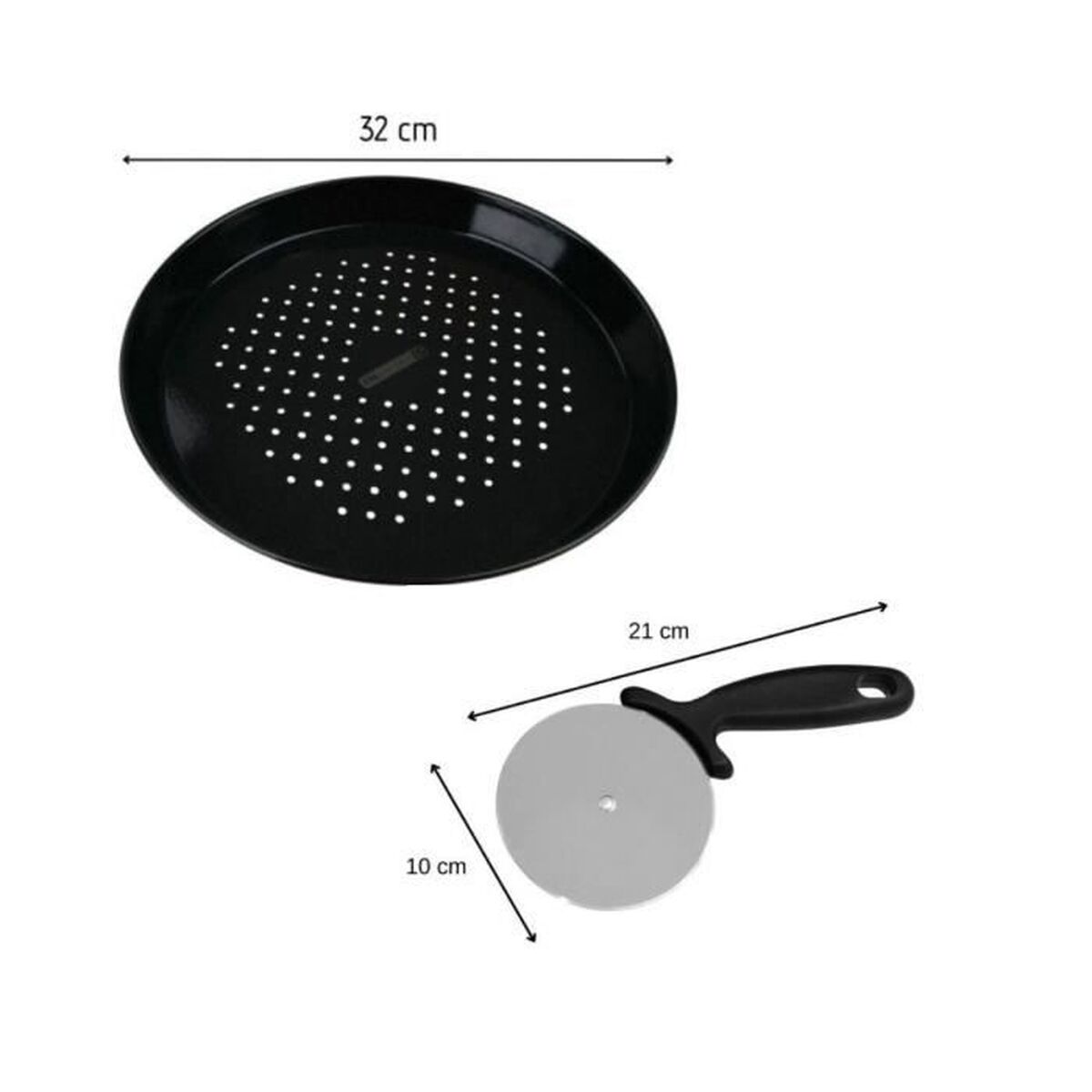 Kitchen Set FM Professional Stainless steel Pizza 2 Pieces - Image 4