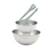 Salad Bowl Fackelmann Vert Stainless steel Plastic 49 X 15 X 30 CM 2 Pieces