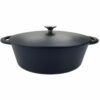 Casserole with lid Baumalu Black 38 x 30 x 16 cm