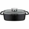 Casserole with lid Baumalu Black Ceramic