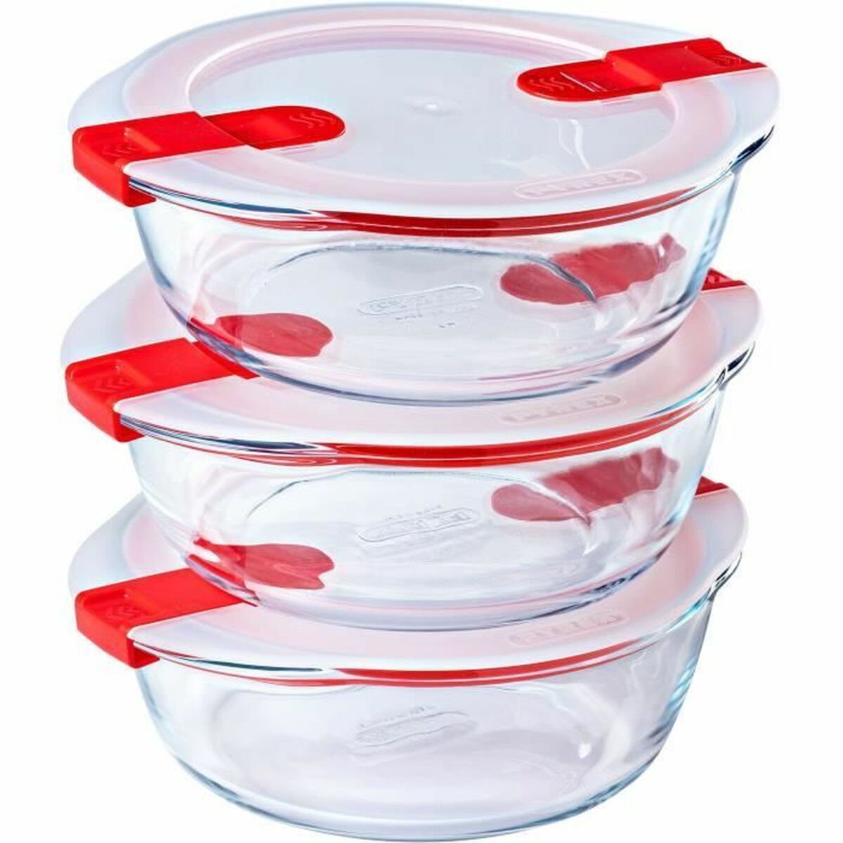 Food Preservation Container Pyrex Cook & Heat 1,1 L Transparent 3 Pieces