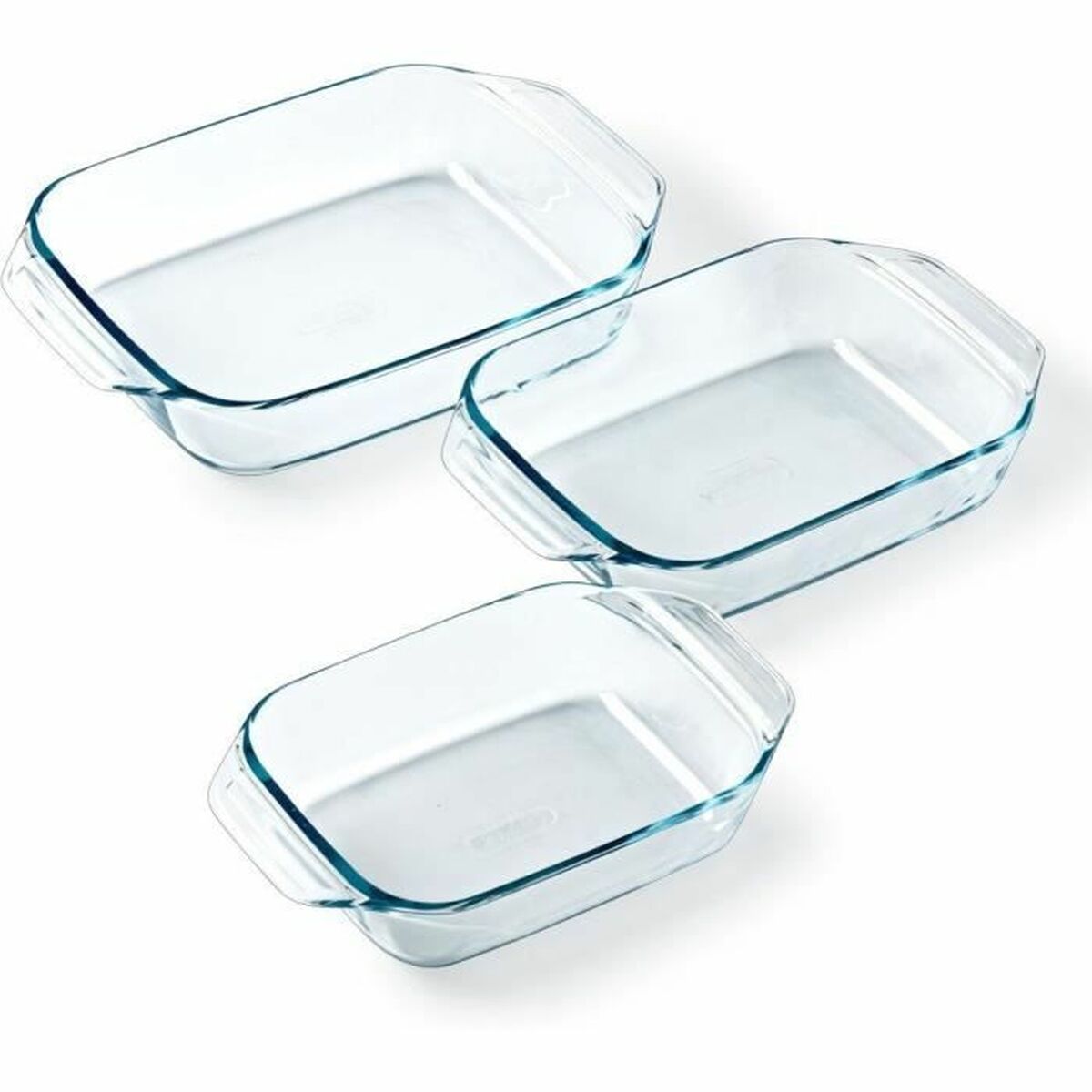 Set of Oven Dishes Pyrex Transparent 3 Pieces
