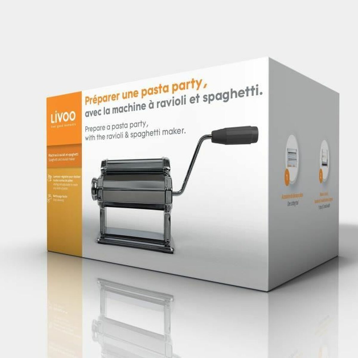 Pasta Maker Livoo MEN41 Metal Stainless steel - Image 2