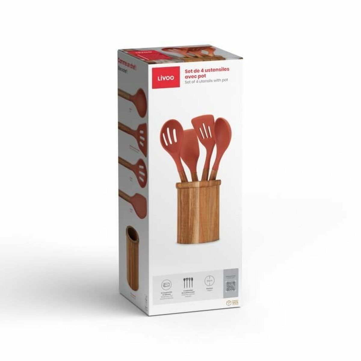 Kitchen Utensils Set Livoo MES153 Orange 5 Pieces - Image 3