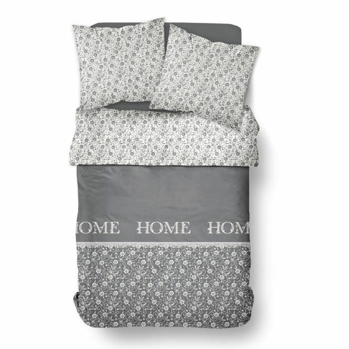 Duvet cover set TODAY Dark grey Super king 240 x 260 cm