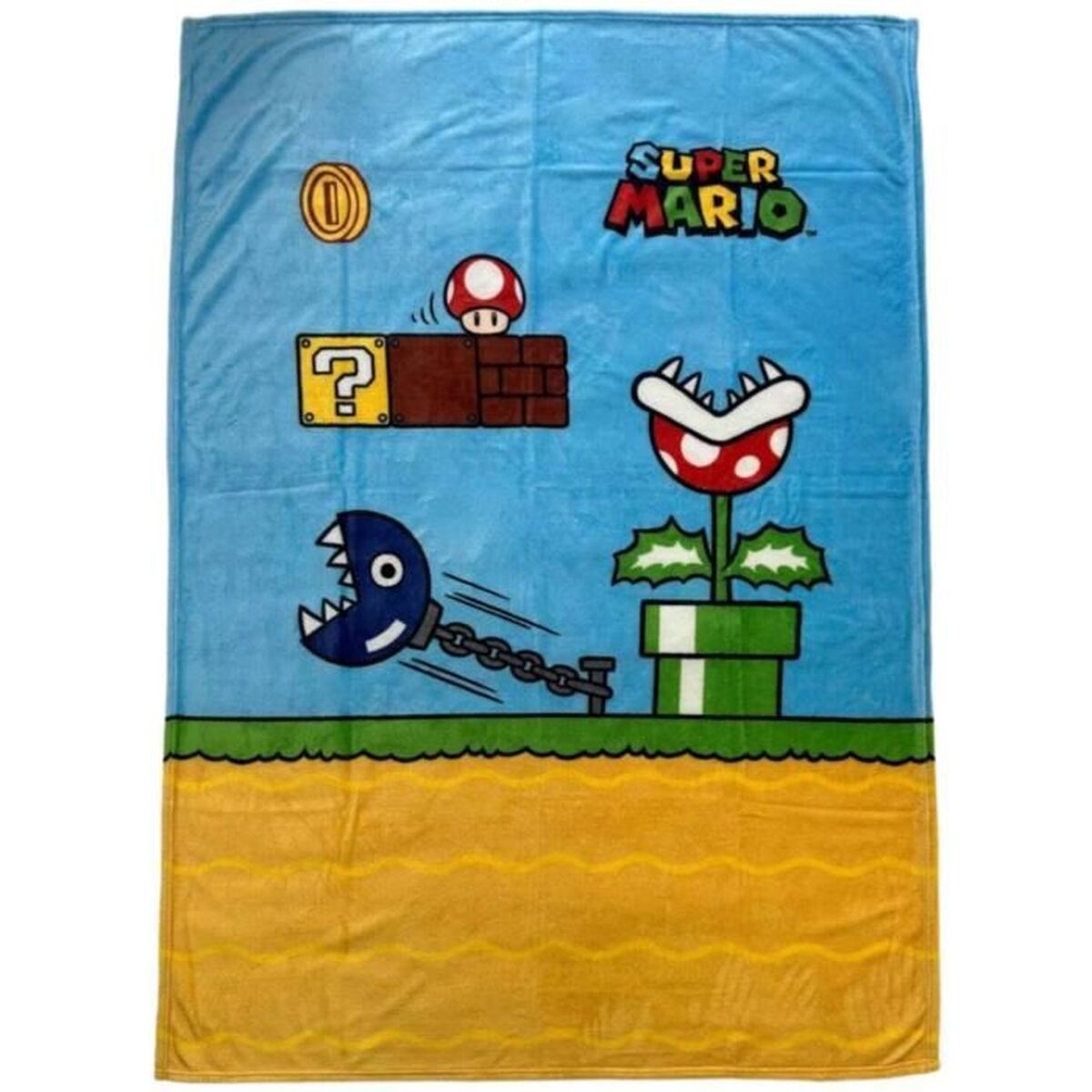 Blanket Mario Bros 24 x 14 x 26 cm Black animals