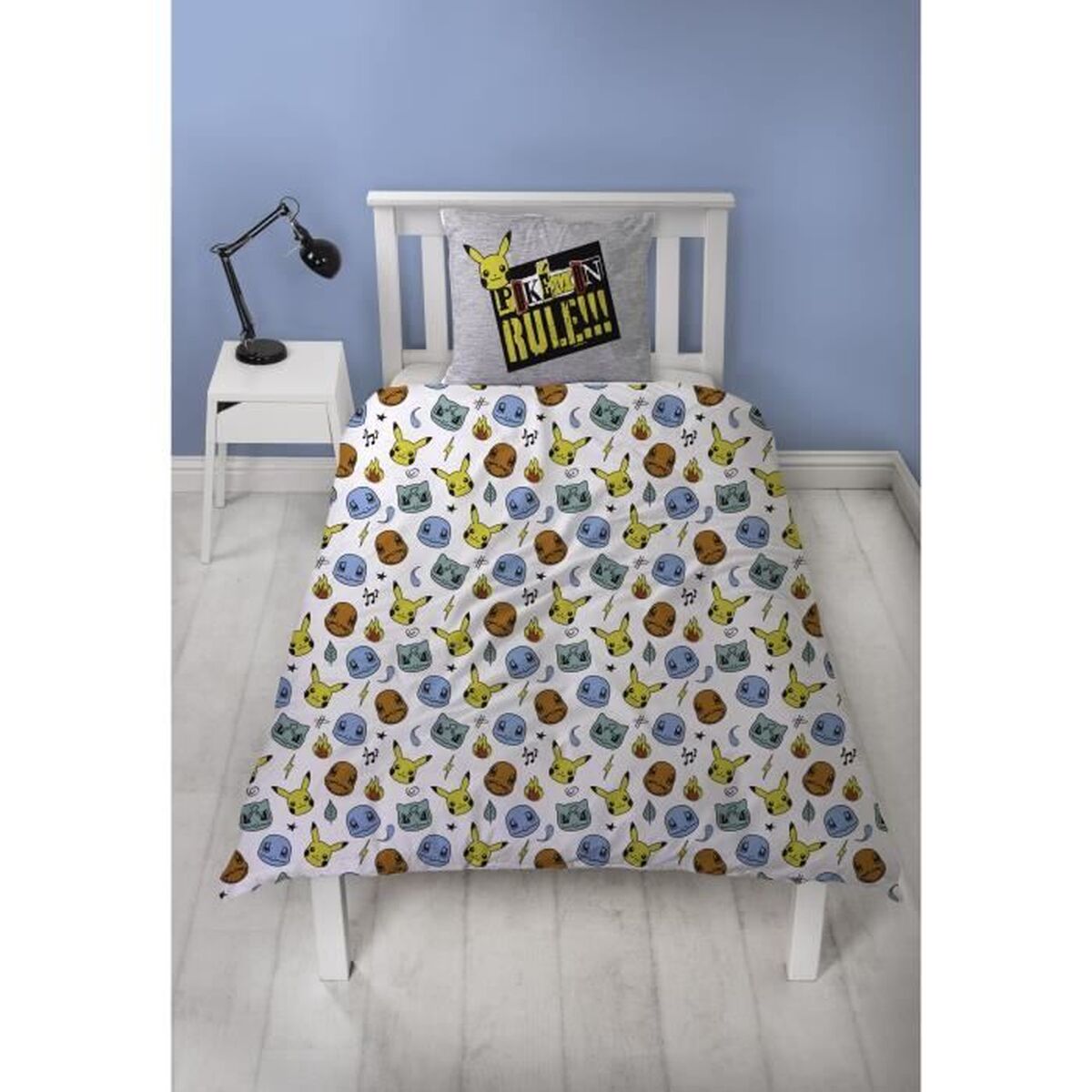 Duvet cover set Pokémon Grey Double 2 Pieces - Image 3