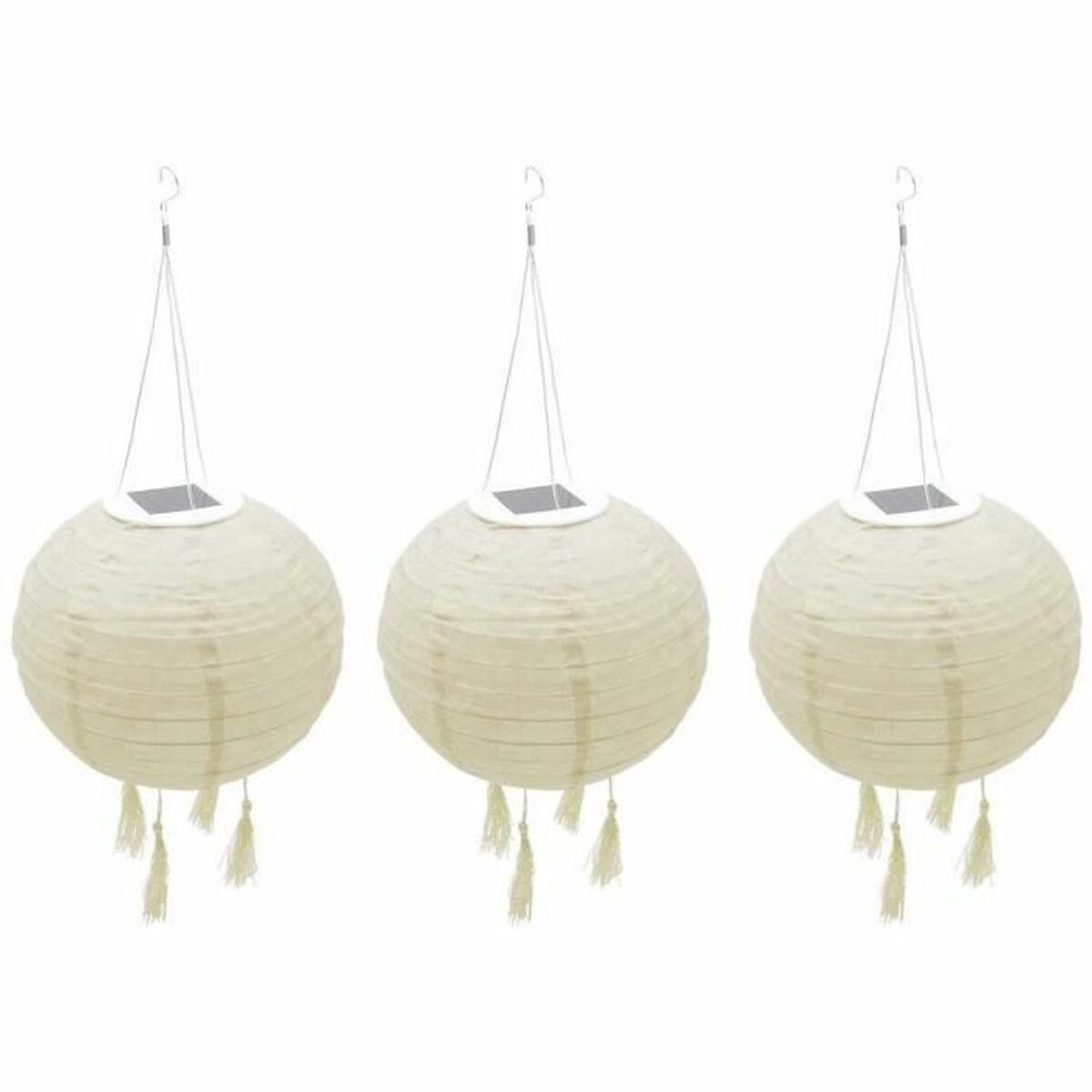 Lantern set Lumisky HIMALAYA Beige Ø 30 cm 3 Pieces