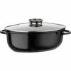 Casserole with lid GSW 410571 Black Aluminium 8,5 L