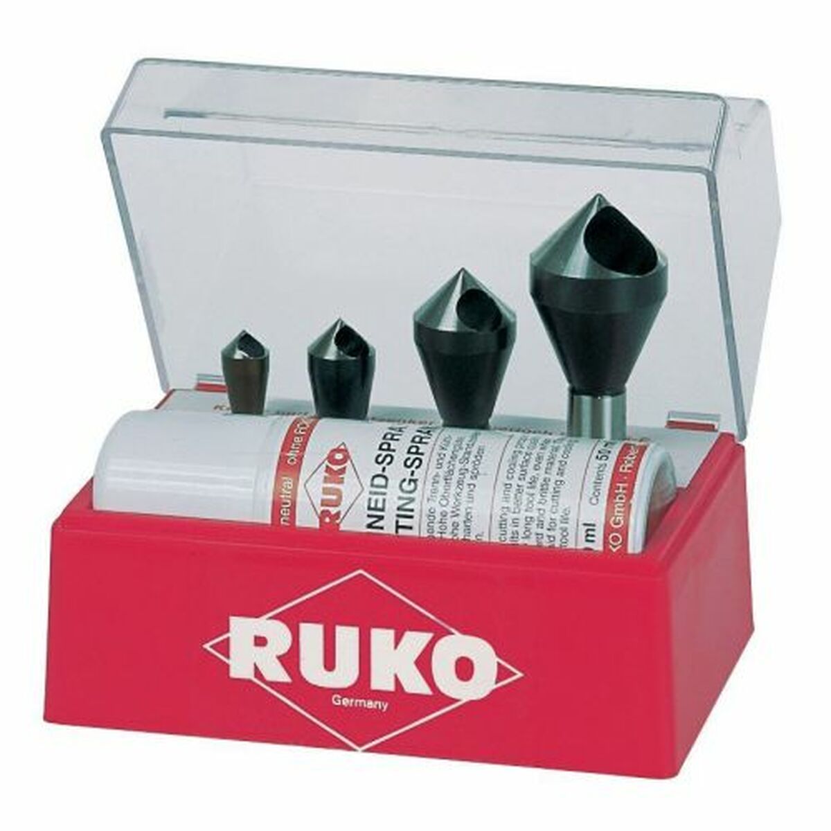 Countersink Set (Countersinks) RUKO 102310E High speed steel (HSS) 4 Pieces