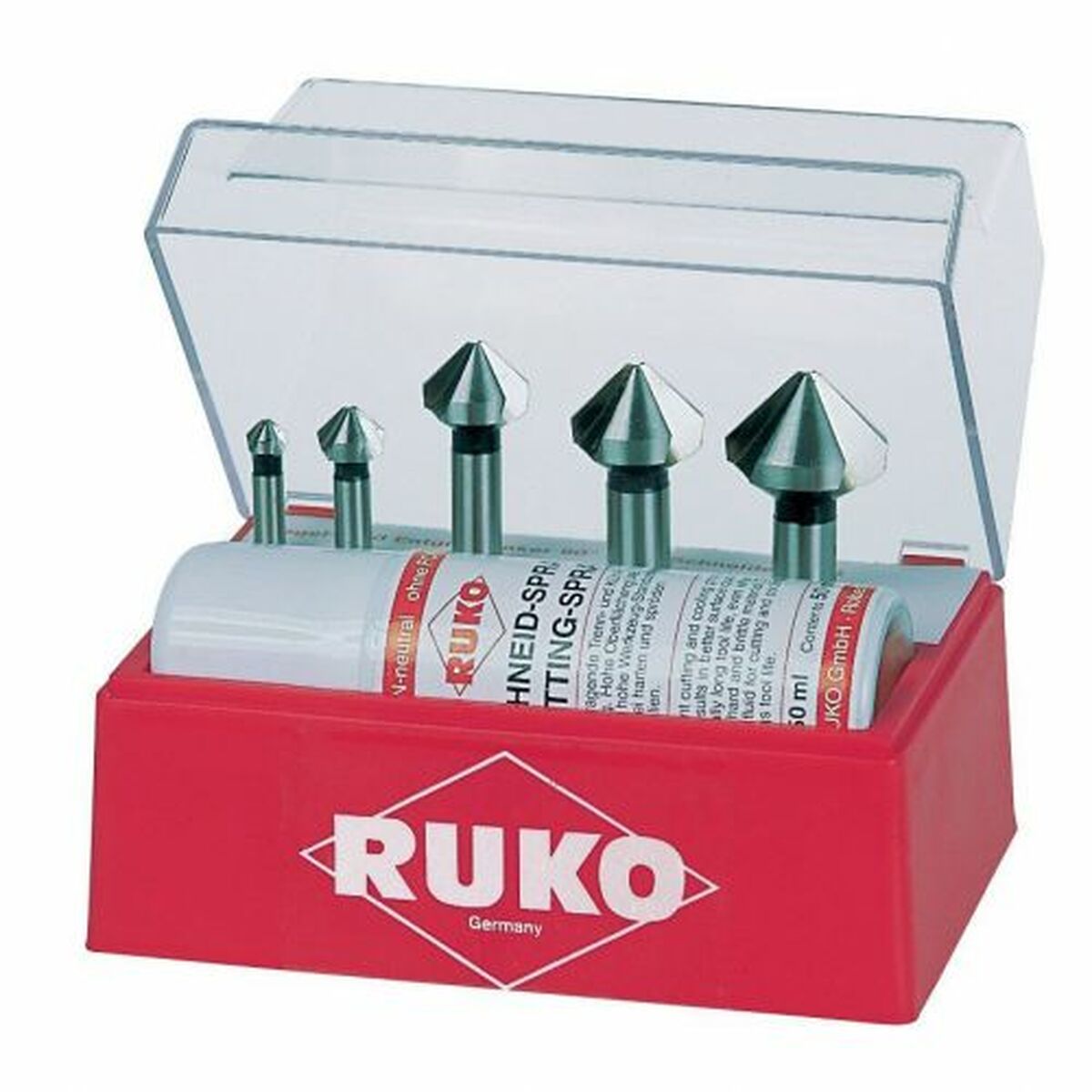 Countersink Set (Countersinks) RUKO 102142A DIN 335 High speed steel (HSS) 5 Pieces