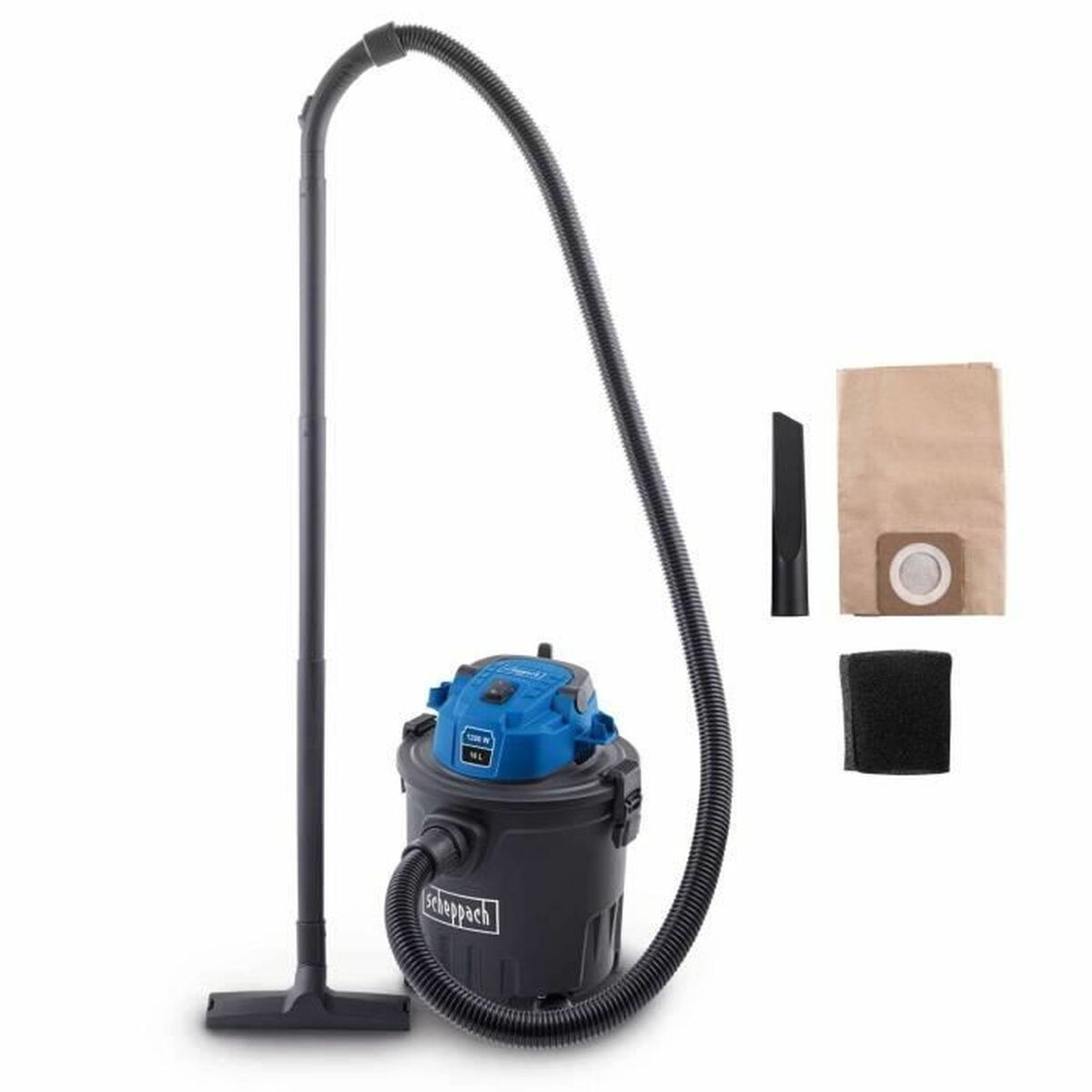 Wet and dry vacuum cleaner Scheppach 1200 W 20 kPa 16 L