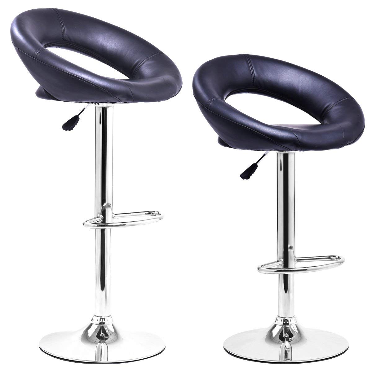 2 barstools, available in black