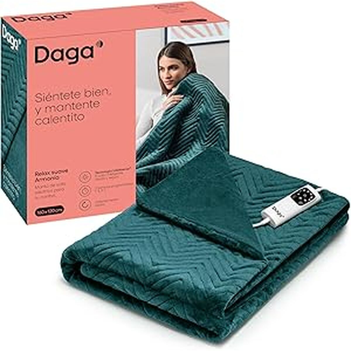 Electric Blanket Daga RELAX 160 x 120 cm Green 100 % polyester