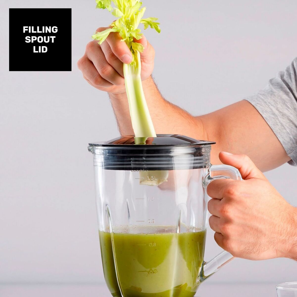 Cup Blender Taurus 912471000 White Black 1500 W 1,5 L - Image 3