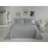 Bedspread (quilt) Pierre Cardin DOTS Pearl Gray King size (3 Pieces)