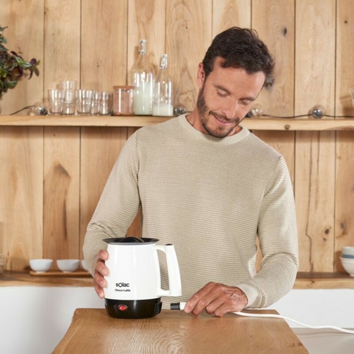 Kettle Solac MH9100 Choco-Latte 1 L 250W White (1 L) (1) - Image 3