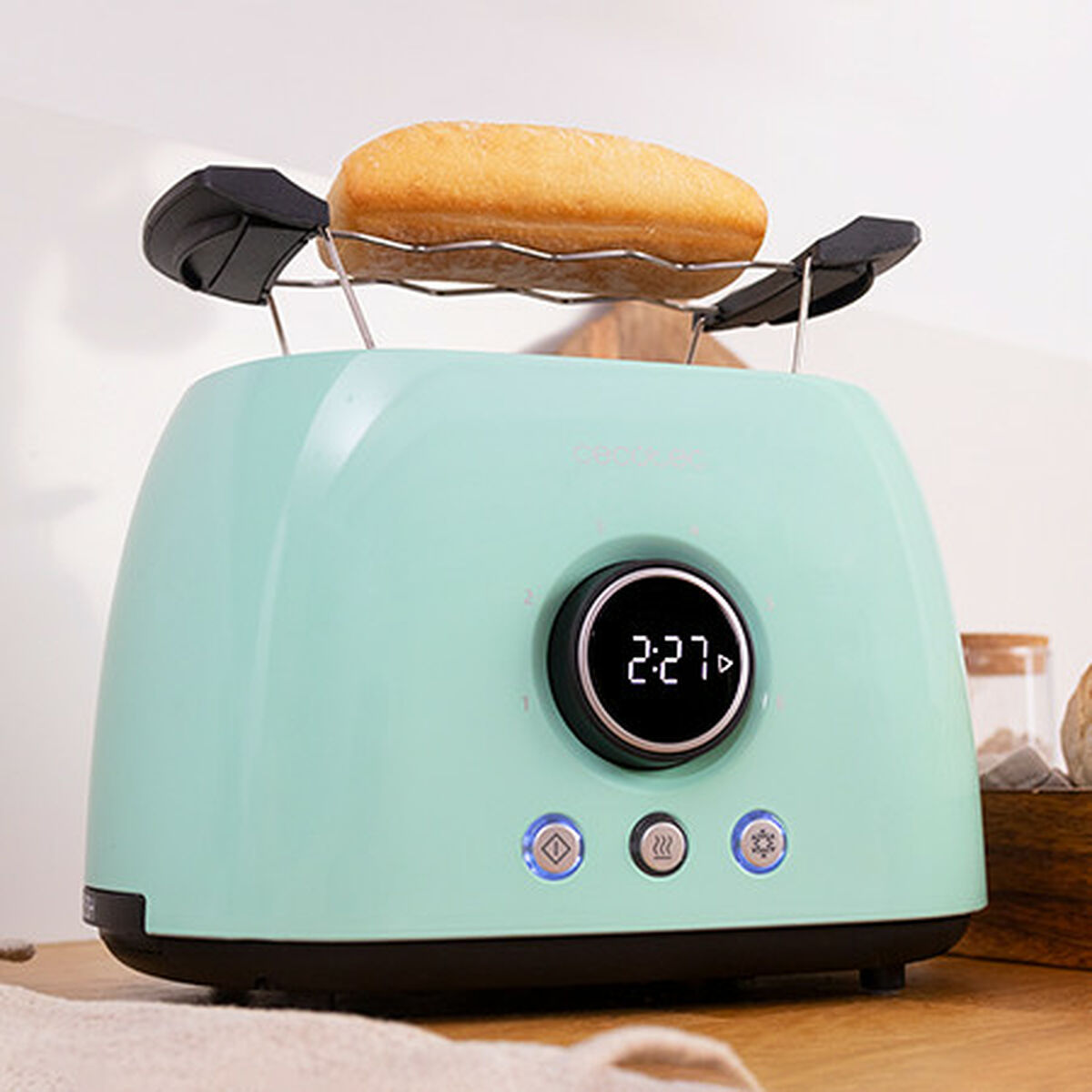 Toaster Cecotec ClassicToast 8000 Blue Double 800 W Blue - Image 2