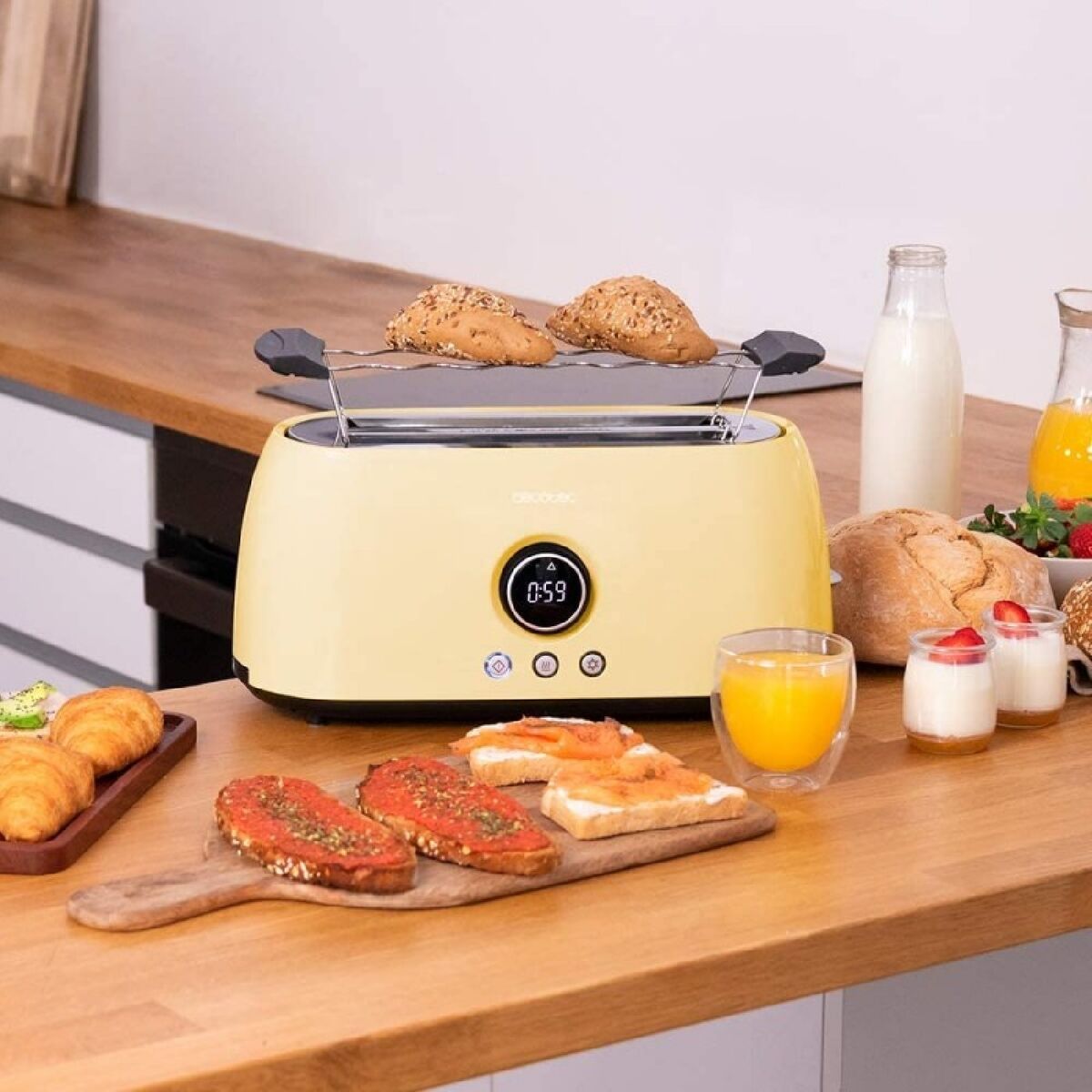 Toaster Cecotec ClassicToast 15000 Yellow Extra Double Yellow 1500 W 1250 W - Image 6