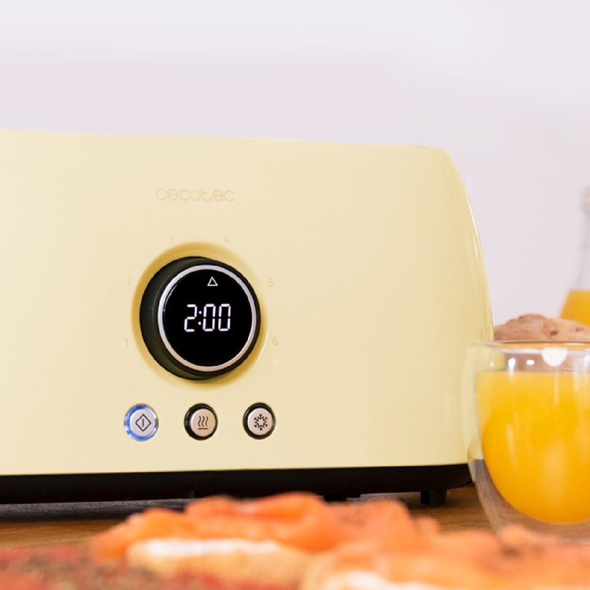 Toaster Cecotec ClassicToast 15000 Yellow Extra Double Yellow 1500 W 1250 W - Image 3