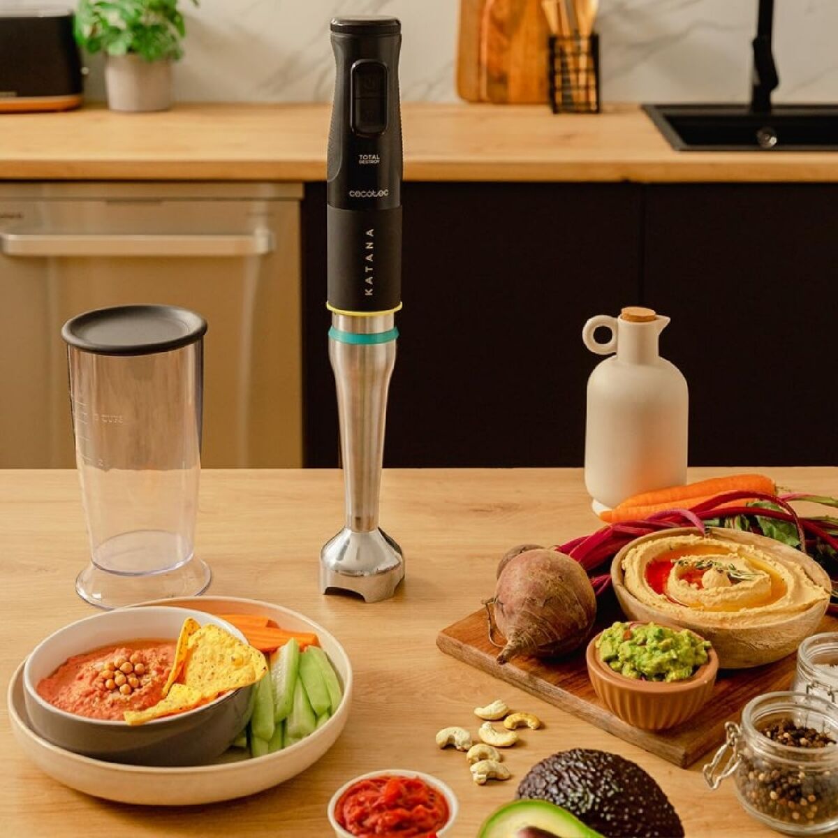 Hand-held Blender Cecotec Katana 15 TotalDestroy Jar B 1500 W Black - Image 3