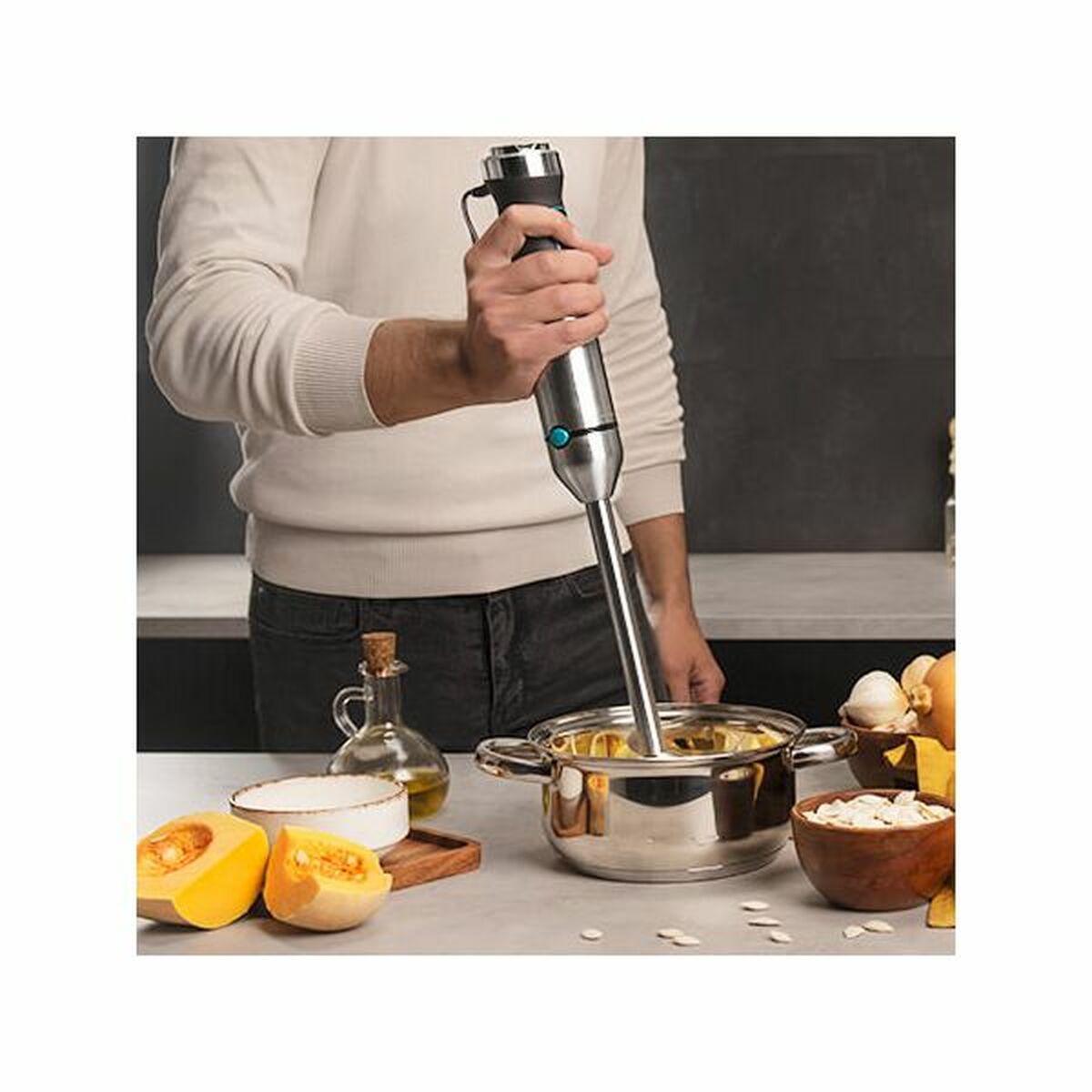 Hand-held Blender Power TitanBlack 1500 XL Cream & Crush Cecotec 1500 W - Image 2