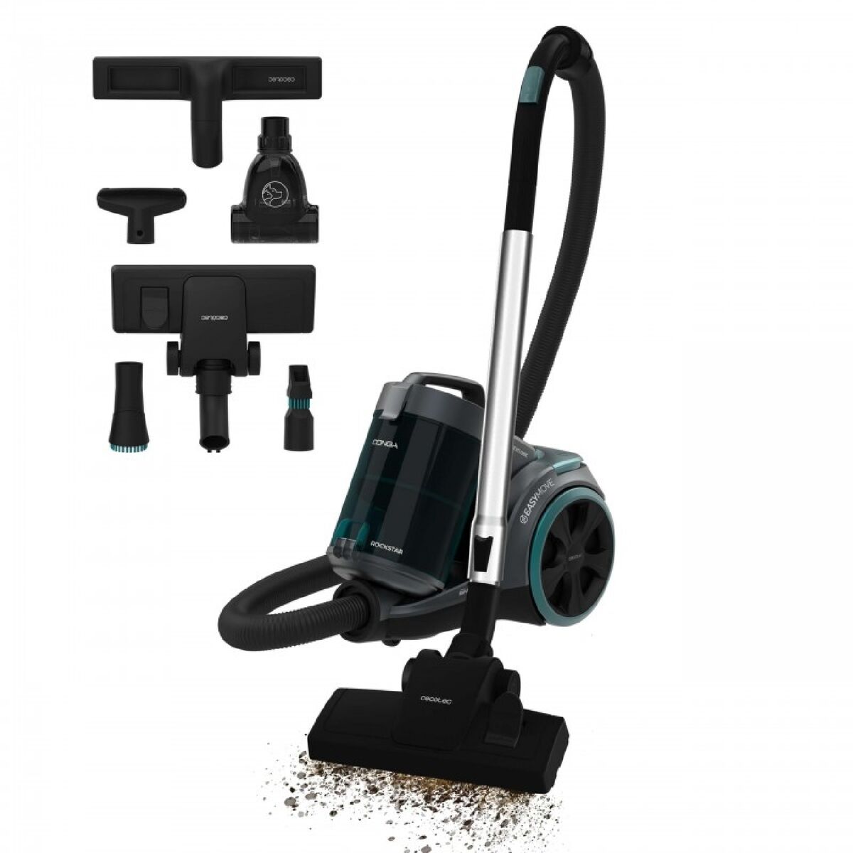 vacuum cleaner Cecotec Conga Rockstar Multicyclonic XL PowerStyle 900 W Grey