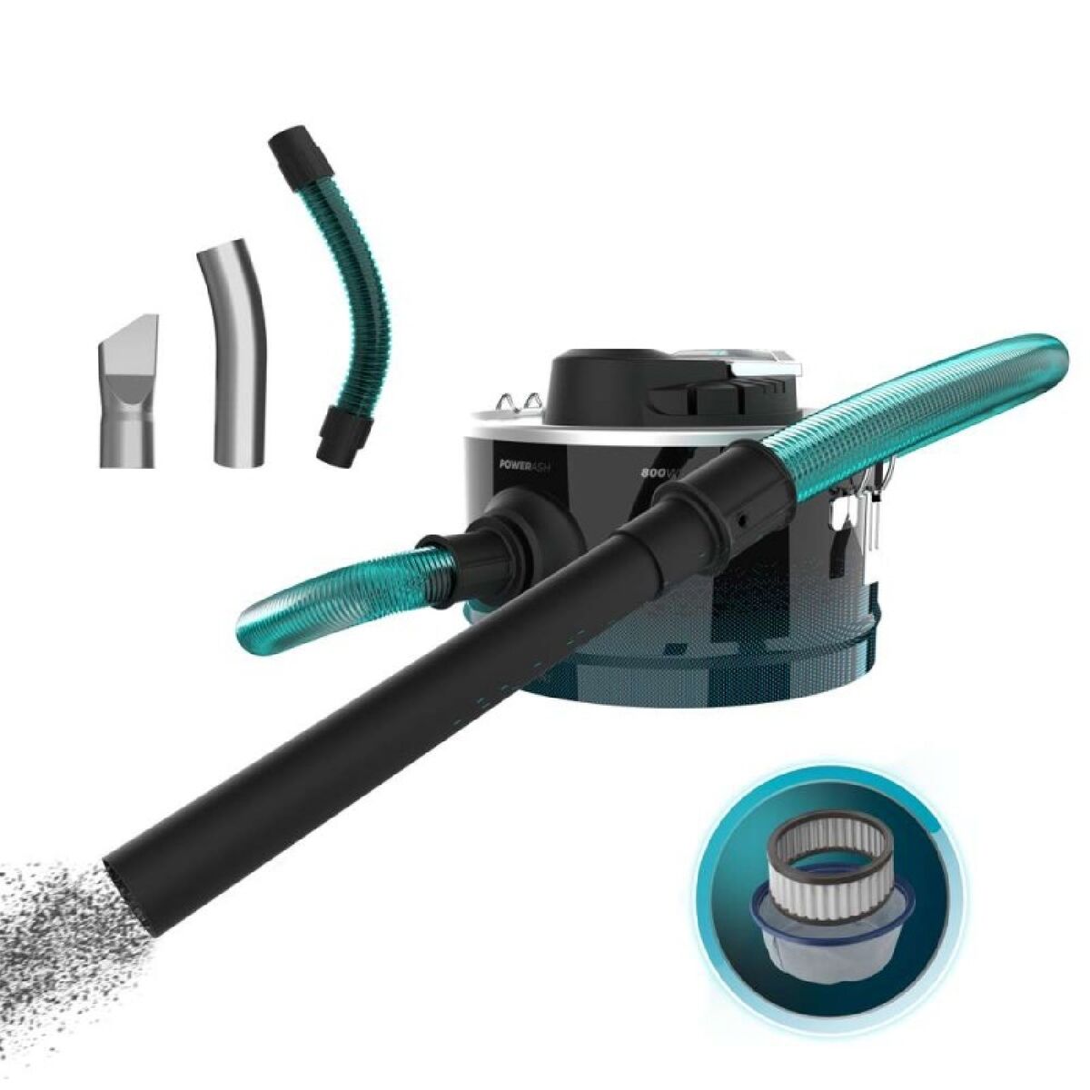 Ash Vacuum Cleaner Cecotec Ash 2000 Home 800 W Grey 10 L