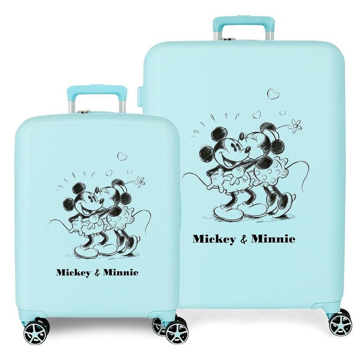 Set of suitcases Disney Mickey & Minnie Multicolour