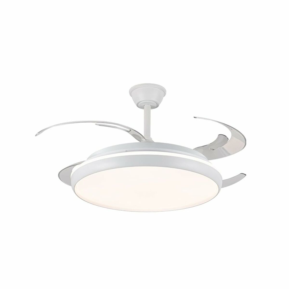Ceiling Fan CristalRecord CHARLY L RETRAC Transparent 80 W