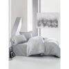 Duvet cover set Grey 220 x 240 cm