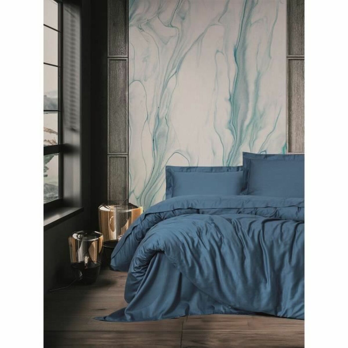 Duvet cover set Blue 220 x 240 cm
