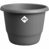 Plant pot Elho Amiga Round 47 Black Anthracite 47 x 35 cm