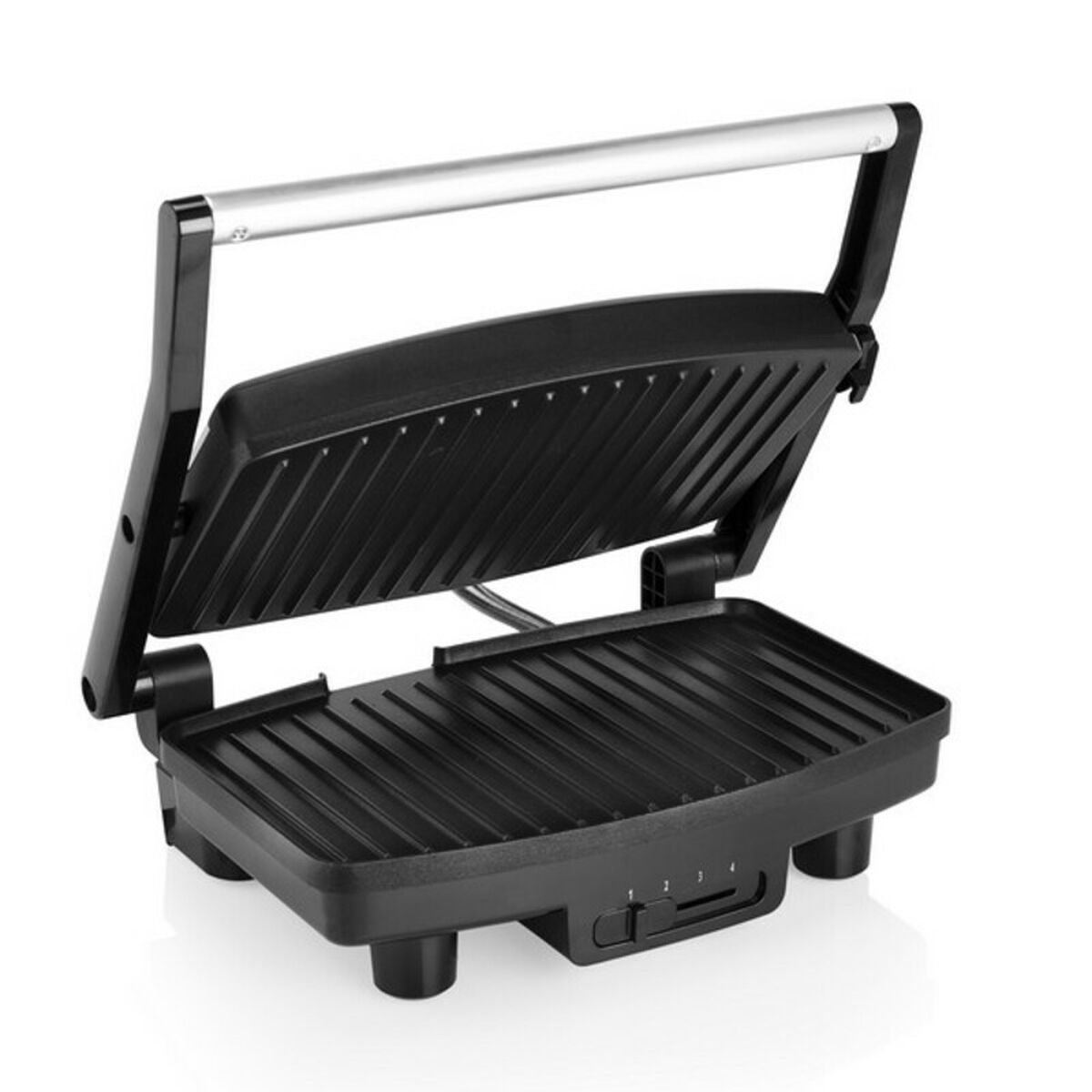 Contact grill Tristar GR-2856 1000W Black Steel 28 x 19 cm - Image 12