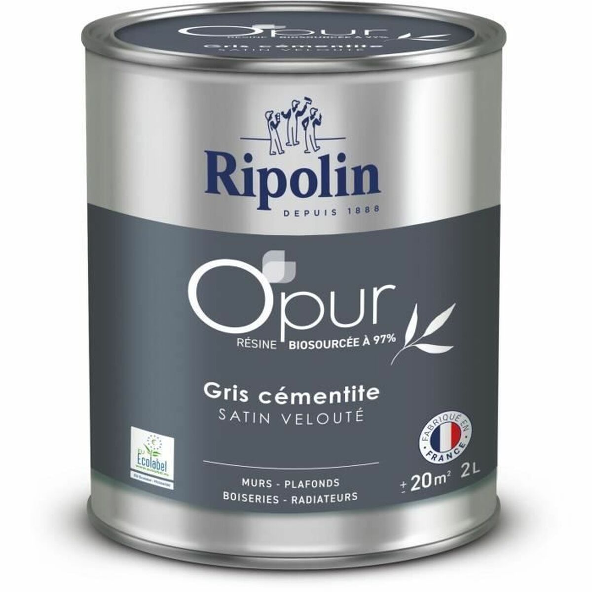 Primer Paint Ripolin 472185 Grey Satin finish 2 L