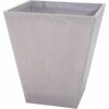 Plant pot Mega Collections Ecostone Square Brown Taupe Plastic Recycled 42 x 46 x 42 cm 43 x 43 x 74 cm 41 x 45 cm