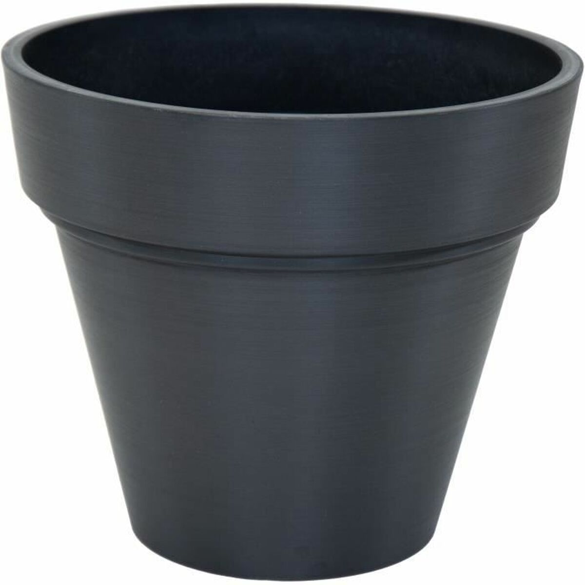 Plant pot Mega Collections Ecostone Planter Black noir Plastic Recycled 35 cm 38 x 38 x 68 cm 35 x 30 cm