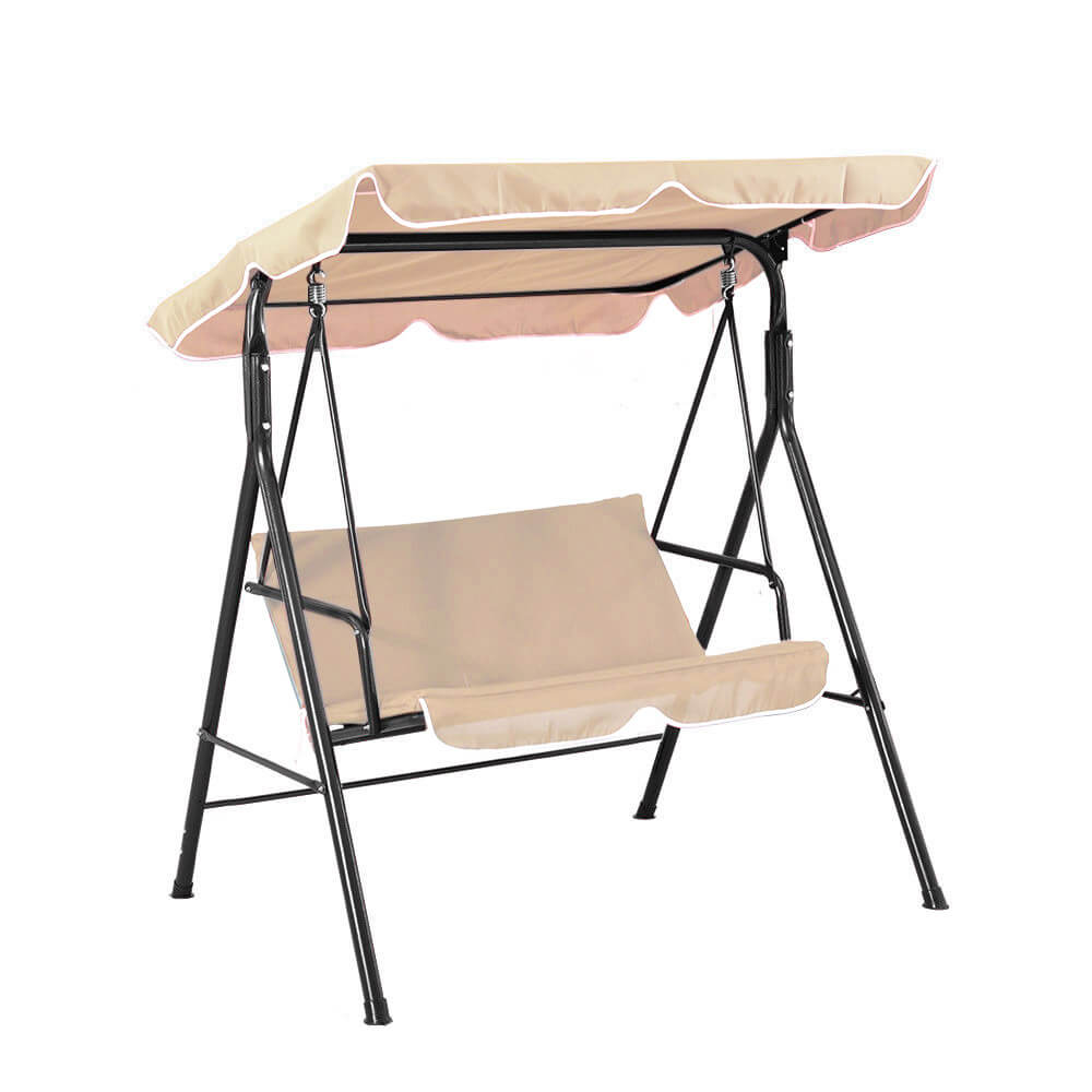 Garden swing bed in optional color - beige