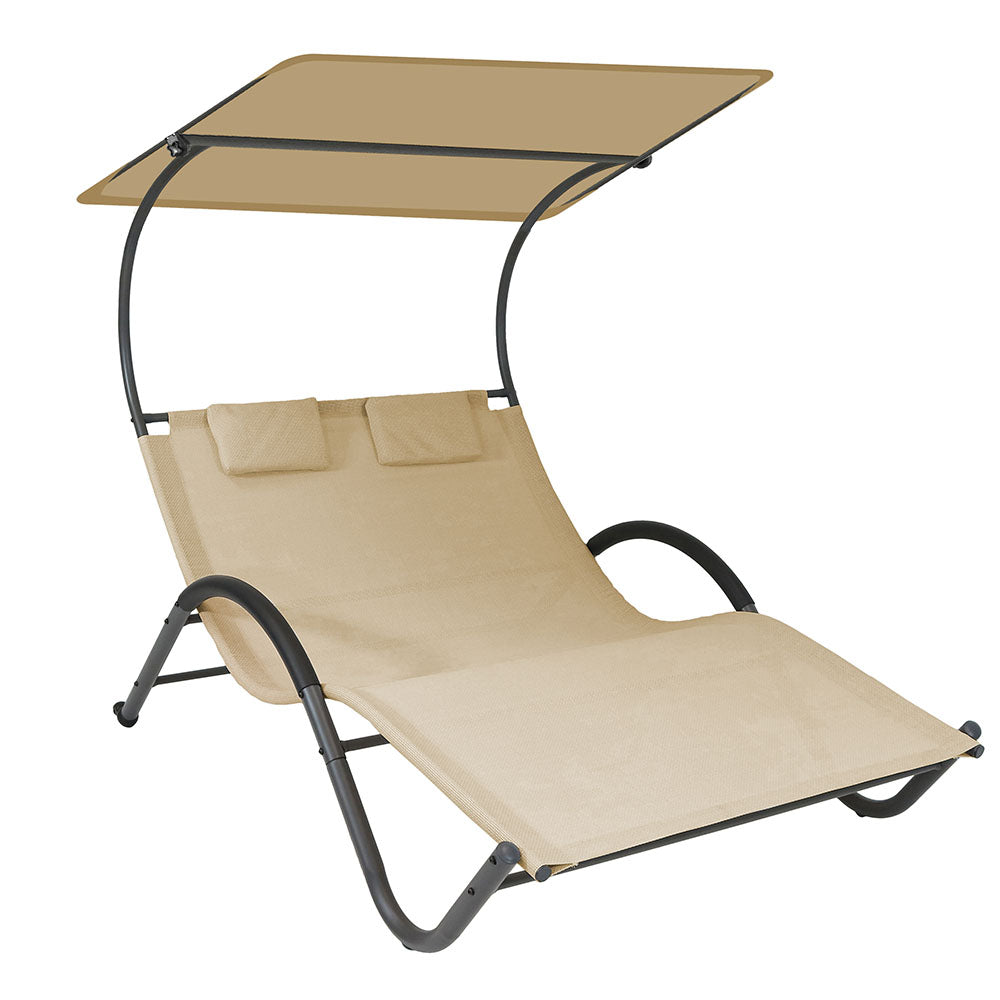 2-person DELUX sunbed in 3 colors - beige