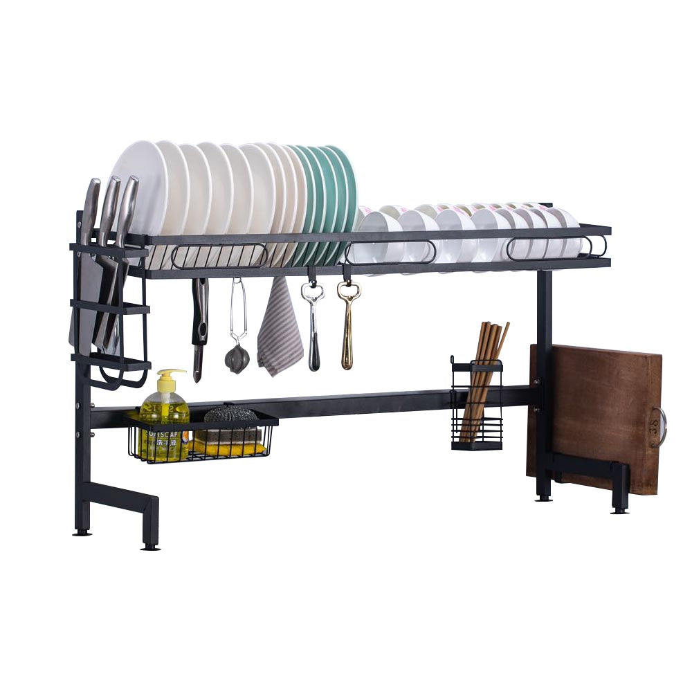 Dish dryer above the sink, double