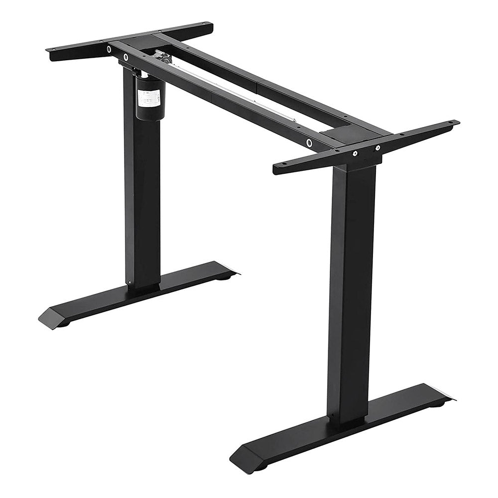 Electronically adjustable desk leg