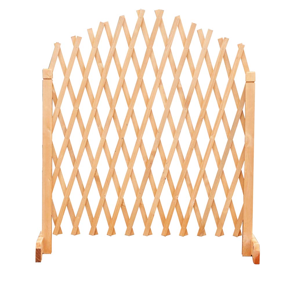 2 adjustable wooden trellis for plants